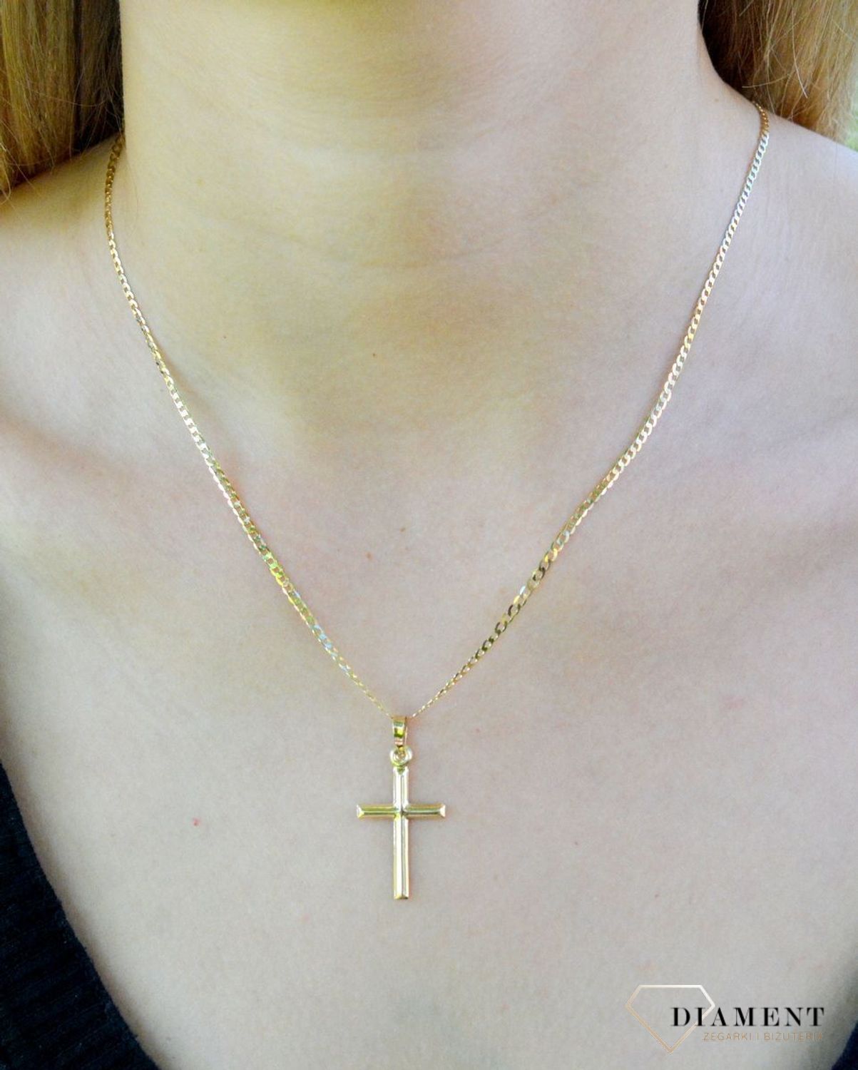 Złota zawieszka krzyżyk ZA 5854 375df.jpg